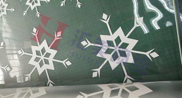 專白雪花貼紙定制