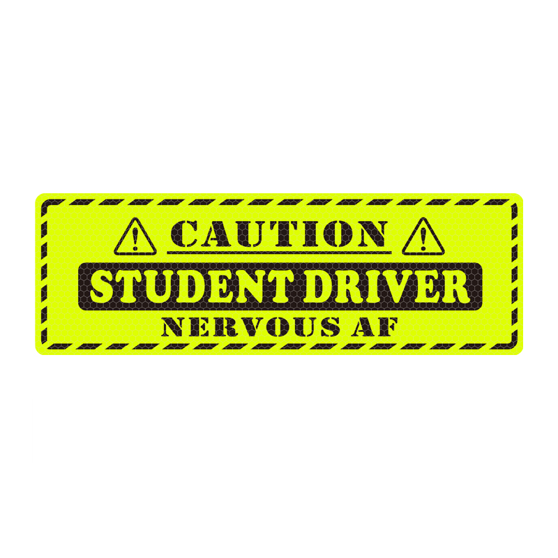 深圳student driver外貿(mào)跨境反光磁性車(chē)貼制作廠(chǎng)家